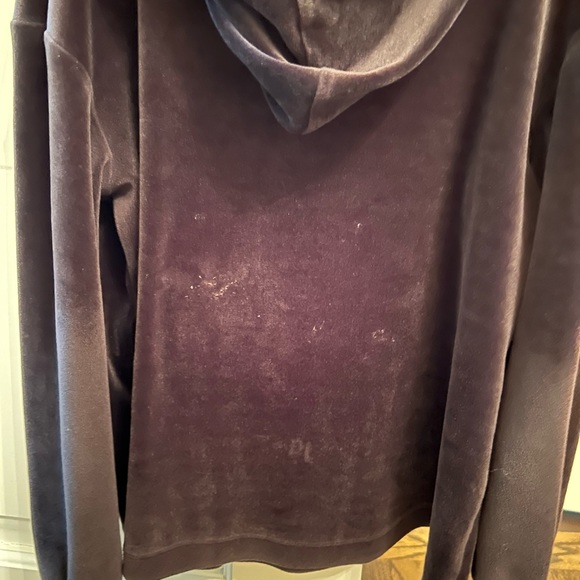 Black velour hoodie from Justice - Picture 4 of 5